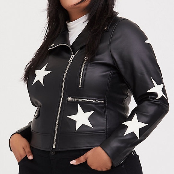 torrid black leather jacket